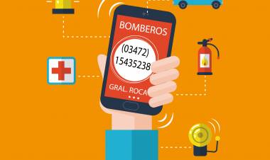 Agendá el celular de Bomberos Gral. Roca- (03472) 15435238