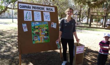 Dra. Marina Garda: Campaña de Promoción y Prevención bucal del Hospital Juan G. Montiel.