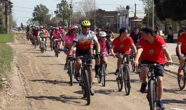 Damian Pereyra y Alfredo Piclu organizadores del Cicloturismo hacen un balance de la jornada.