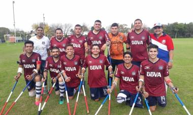 Luis Mangold Integrante de "Los Teros"  participa del Campeonato Nacional de fútbol amputados. 