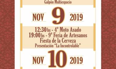 Dorina Dignani de la Dirección Municipal de Cultura los invita a los Eventos por los Festejos 149° de General Roca. 