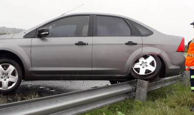 Un nuevo despiste sobre el km 408 de la autopista Córdoba- Rosario.