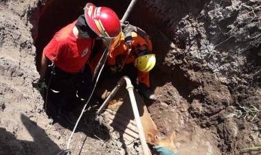 Elian Moroni Jefe de Bomberos nos comenta como fue el rescate del novillo.
